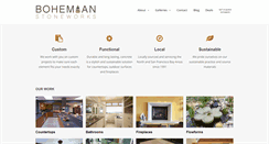 Desktop Screenshot of bohemianstoneworks.com